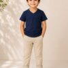 1 Navy V-Neck Tee