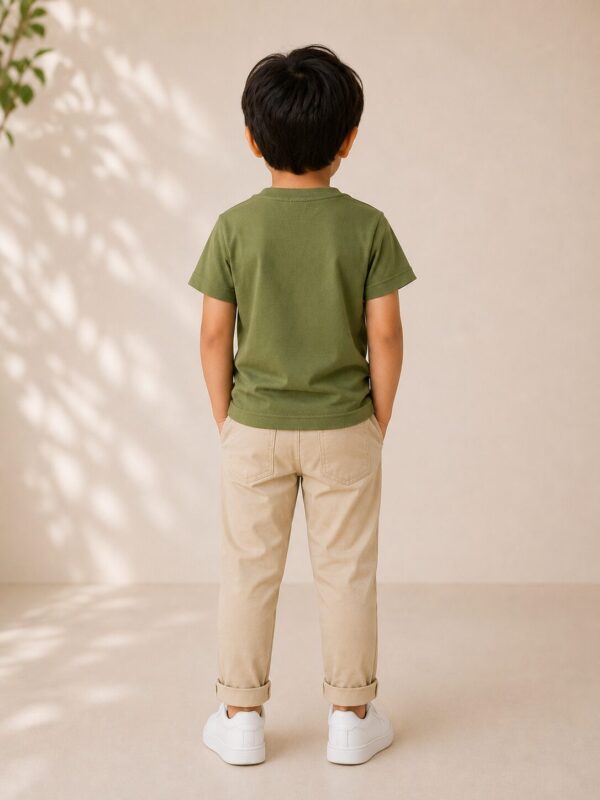 KD001 (4) Olive V-Neck Tee