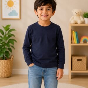Midnight Cozy Tee Kids Full Sleeve Cotton T-Shirt