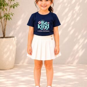KindBloom Crewneck Floral Printed Kids T-Shirt