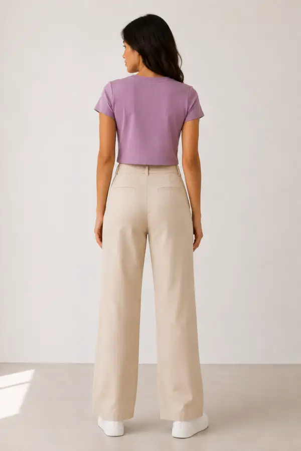 Muted rose panel play crop top