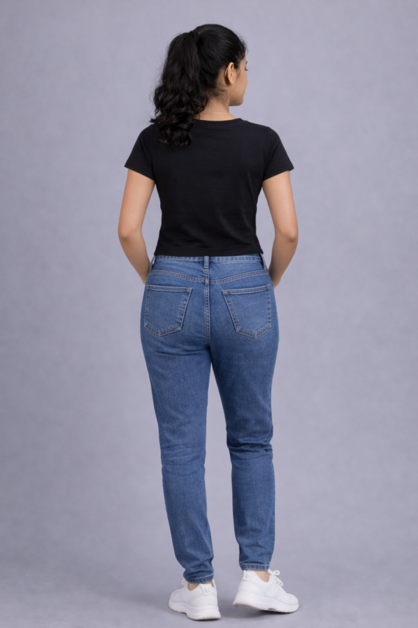 LS003 (2) Phantom Black Curve Rib Crop Top