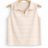 LS004 Dessert stripe polo tank top