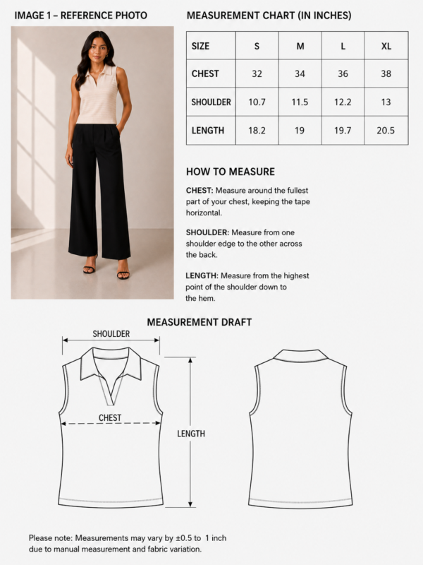 LS004 (6) Dessert stripe polo tank top
