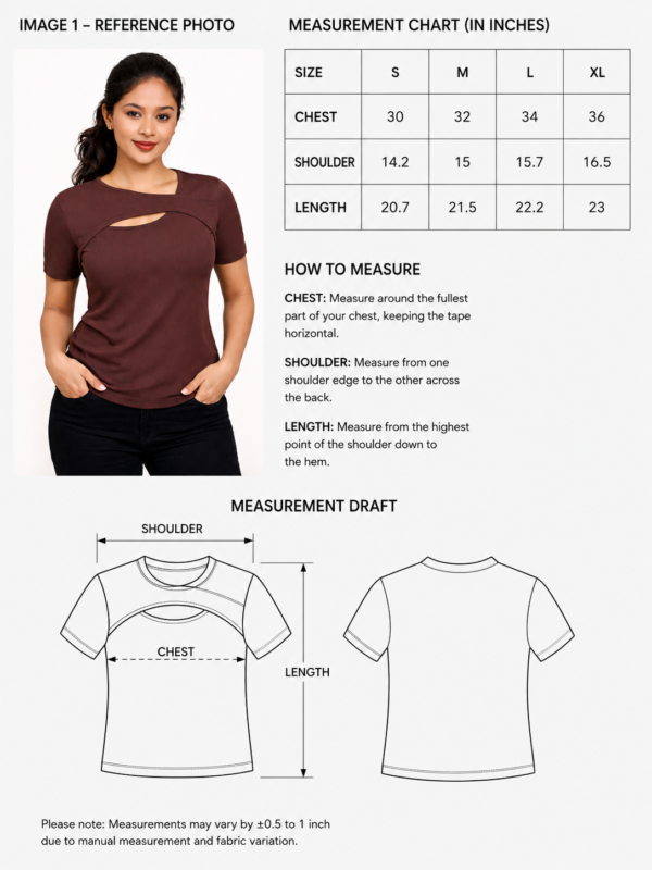 LS007 Cocoa Asym Eyehole Top