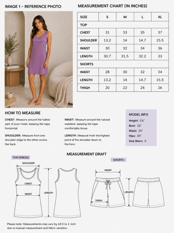 LS008 Heather Plum Mini Dress & Shorts Set