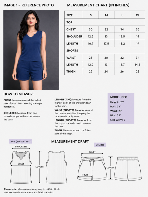 LS013 Blueberry V- Lounge Set