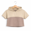 LS017 (2) Mocha Drift Hooded Crop Top Set