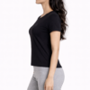 LS025 (1) Nightfall black Round Neck T-shirt