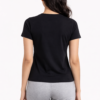LS025 (5) Nightfall black Round Neck T-shirt