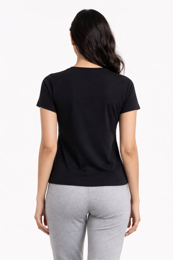 LS025 (5) Nightfall black Round Neck T-shirt