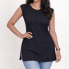 LS026 (4) Black Fusion Slit Top