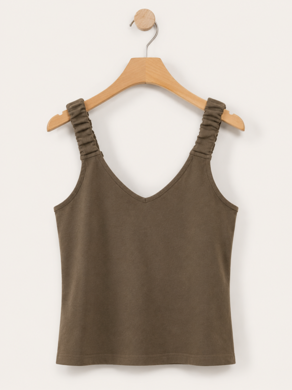 LS033 (1) Sage Green Strap Top