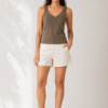 LS033 (2) Sage Green Strap Top