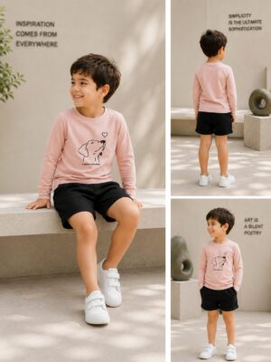 KD014 (1) PawBliss Kids Co-ord Set for Boys and Girls