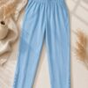 MJ103 (1) Blue Breeze Pant with comfortable ankle-length fit and stylish everyday design