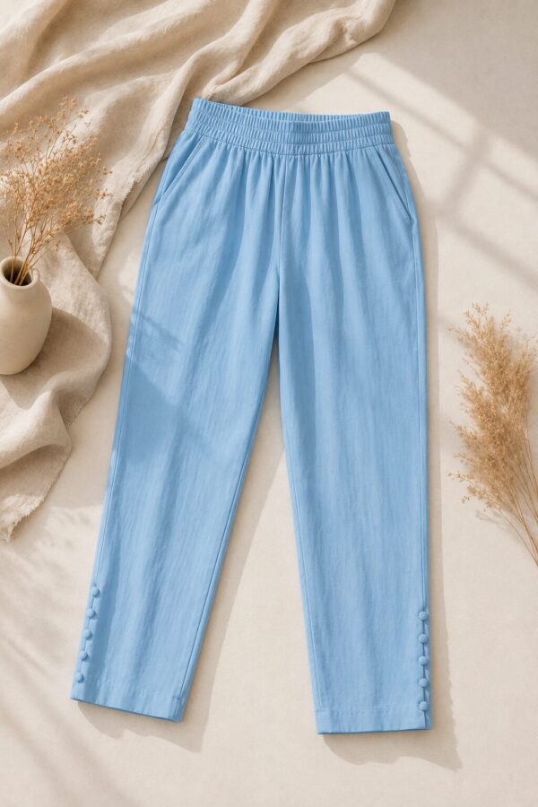 MJ103 (1) Blue Breeze Pant with comfortable ankle-length fit and stylish everyday design