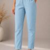 MJ103 (2) Blue Breeze Pant with comfortable ankle-length fit and stylish everyday design