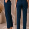 MJ107 (3) Indigo Grace Pant crafted from 4-way stretch Lycra woven fabric with tapered fit