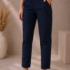 MJ109 Cigarette Trousers with tapered fit and stretch fabric for women