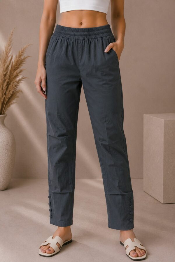 MJ110 Cigarette Trousers with tapered fit and stretch fabric for women