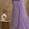 MJ208 (2) Lilac Party Wear Suit Material