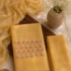MJ213 (1) Light Yellow Party Wear Chudi Material Set
