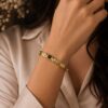 Geometric Anti Tarnish Bracelet for Women Gold Plated Elegant Jewelry