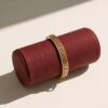 Luxury Greek Key Gold Anti Tarnish Bracelet for Women with Crystal Accents