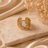 Crystal Stone Multi-Layer Finger Ring for Women featuring sparkling crystal stone and stylish multi-layer design