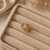 Sunburst Adjustable Anti Tarnish Ring for Women featuring radiant sunburst design and elegant crystal detailing