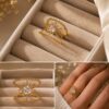 Interlocking Crystal Statement Ring for Women featuring elegant interlocking design and sparkling crystal accents