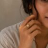 Interlocking Crystal Statement Ring for Women featuring elegant interlocking design and sparkling crystal accents