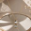 Vintage Crystal Pendant Short Chain Necklace for Women with sparkling crystal pendant and elegant vintage-inspired design