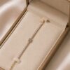 Dainty Crystal Tennis Bracelet for Women with sparkling crystal stones and adjustable elegant design