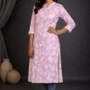 Petal Vibe Floral Straight Kurti for Women