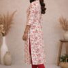 m12a Ivory Aura Floral Printed Kurti for Women