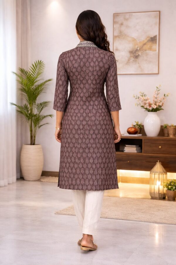 m2c Varnika Bloom Printed Woven Kurti for Women