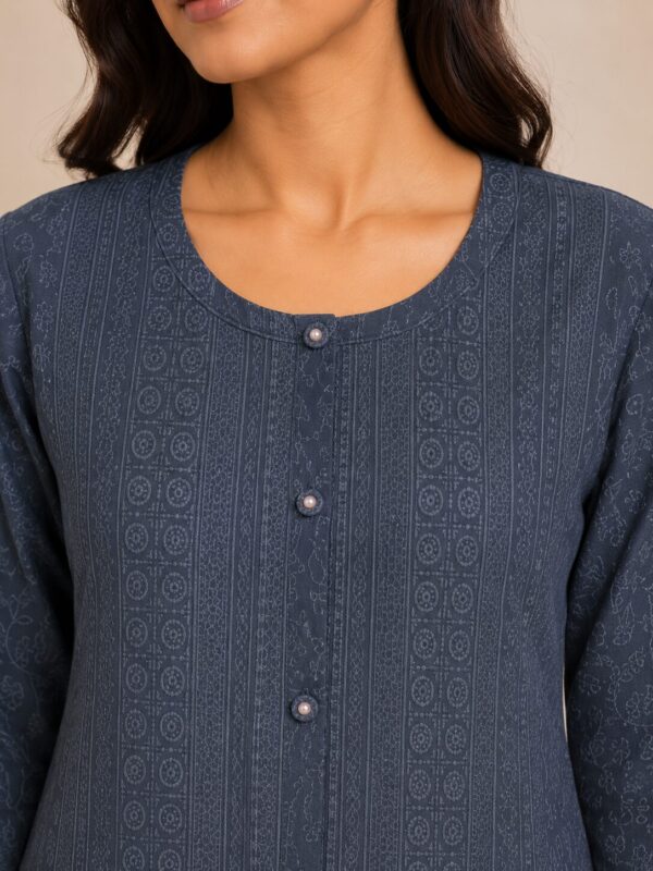 m9 (2) Ashira Front Button Chikankari Kurti for Women