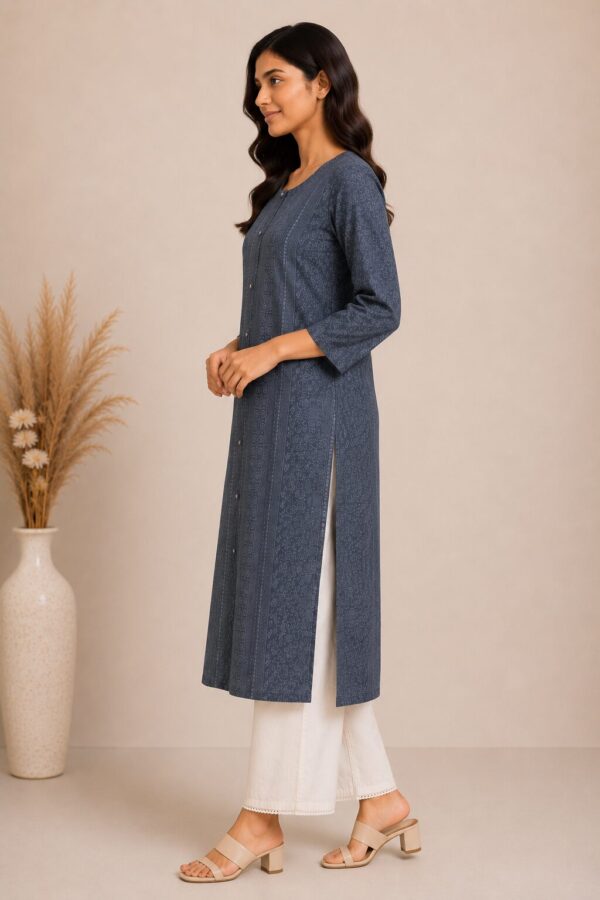 m9 (3) Ashira Front Button Chikankari Kurti for Women